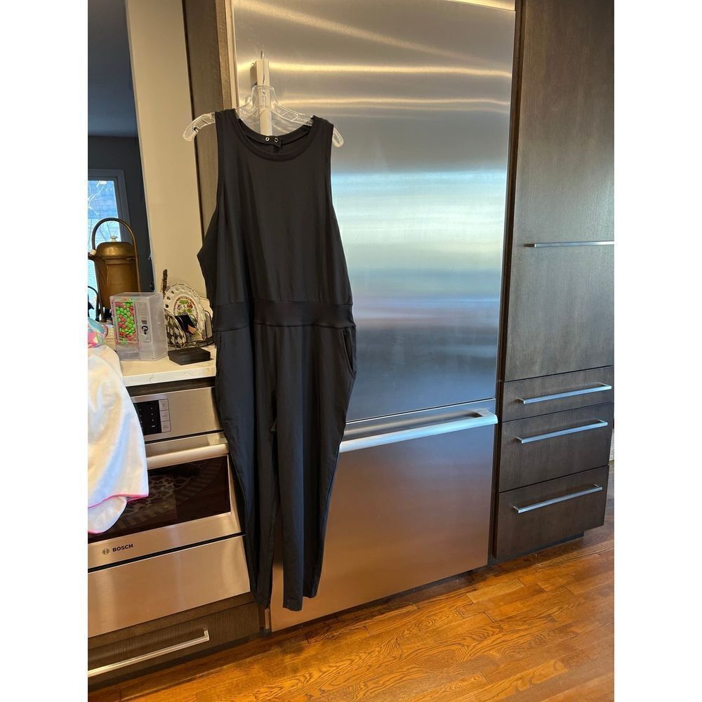 Zella Black Sleeveless Daily Active Jumpsuit Size 2XL new